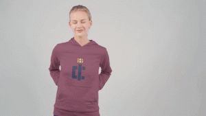 White Female Hoodie Logo- 1968